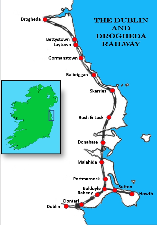 Dublin Drogheda Railway Map