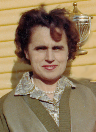 Peggy Woods taken outside Earlsciffe in 1961