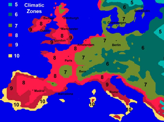Climatic Zones of Europe